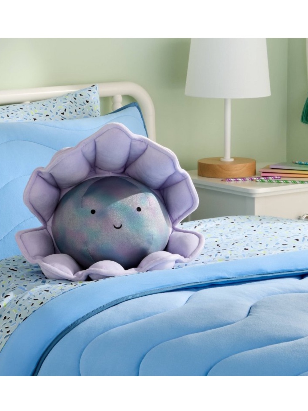 Pillowfort Clam with Pearl Weighted Plush Kids' Throw Pillow